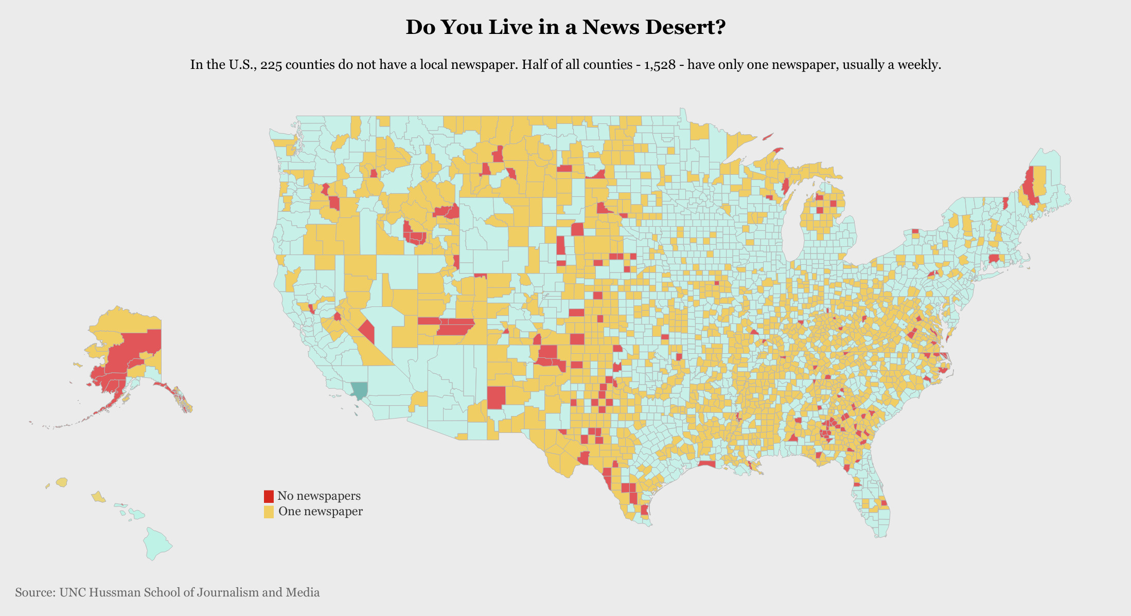 News desert map