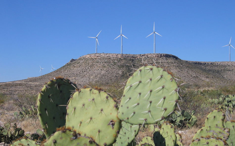 Wind farm in West Texas